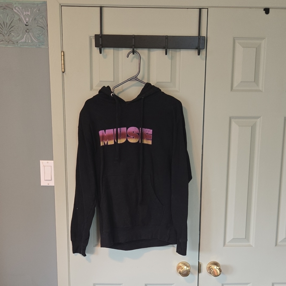 🖤 Black Hoodie with Colorful 'MUSE' Graphic